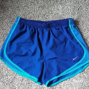 Nike Women's Athletic Shorts in Blue and Teal